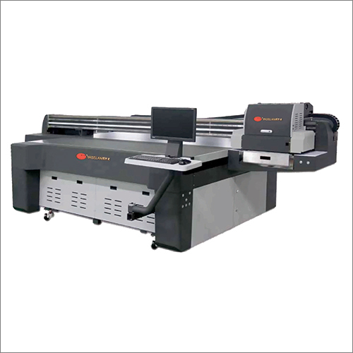 UV Flatbed Printer - Stainless Steel, 43500 x 1920 x 930 mm | Semi-Automatic, 25 sq m/h Printing Speed, 8 Printheads