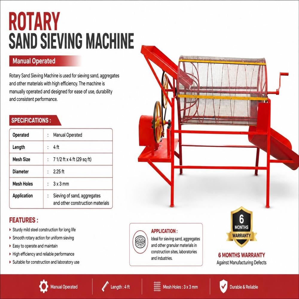 Sand Sieving Machine Hand Operated