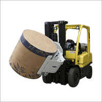Yellow Forklift Paper Roll Clamp Attachment