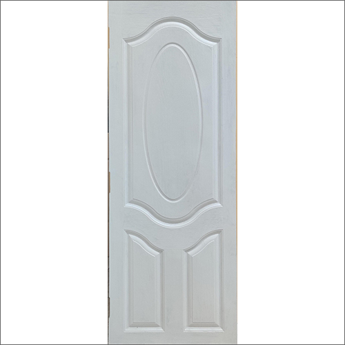 3 Panel Oval White Door