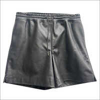 Indian Plain Leather Shorts