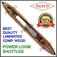 Power Loom Shuttle - Laminated Wood, 200-300mm Length, 50-150g Weight | Variable Weft Capacity, Smooth Finish, Industry Standard Compliance