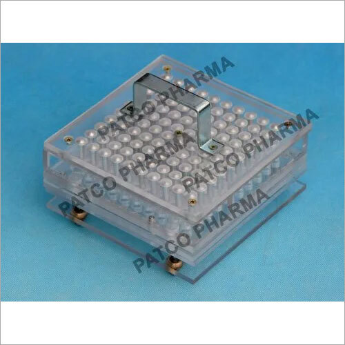Capsule Filling Tray 100 Holes Acrylic