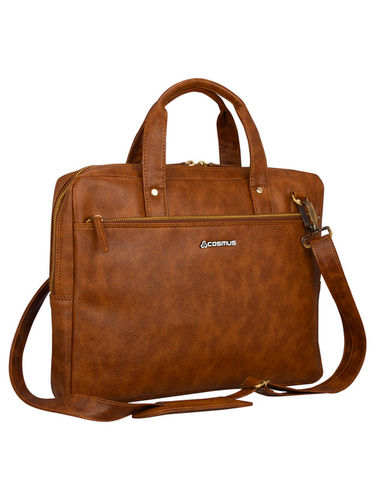 Tan 15.6 Inches Laptop Messenger Office Bag