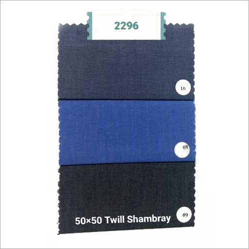 Multicolor Twill Shirting Fabric