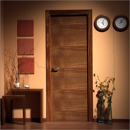 Brown Wooden Flush Hinge Doors