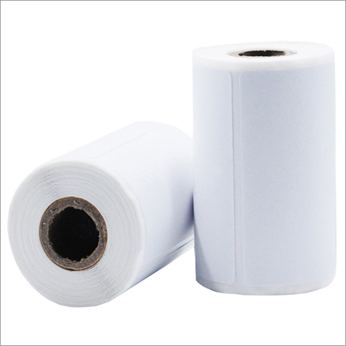 White Thermal Sticker Paper Roll