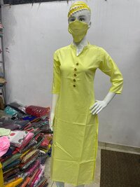 kurti with mask