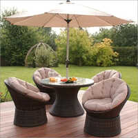 Outdoor Balcony Wicker Dining Set