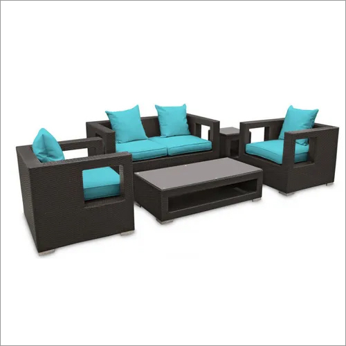 Living Room Wicker Sofa Set No Assembly Required