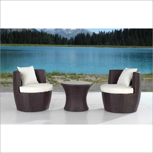 Outdoor Wicker Coffee Table Set No Assembly Required
