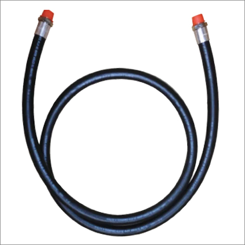1 Inch Fuel Dispensing Hose - Rubber, 1" Inside Diameter, Black, with 3/4" Male NPT Chrome Crimped Ends | Flexible to -40Â°F, Compatible with E-15 & B-20