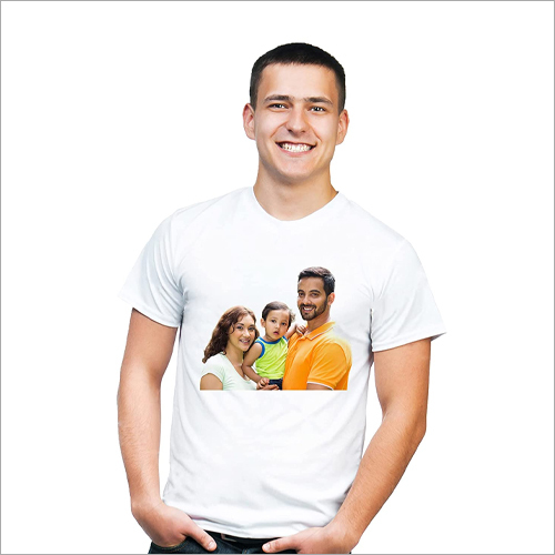 Tshirt Printed - Cotton Half Sleeves , White Color | Modern Casual Style, Anti-Wrinkle, Breathable, Quick Dry, Non-Toxic, Anti-UV Features