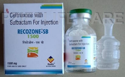 Liquid Ceftriaxone  Sulbactam For Injection RECOZONE SB 1500MG