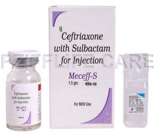 Liquid Ceftriaxone With Salbactam For Injection Meceff S 1.5mg