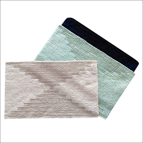 Rectangle Shape Cotton Tufted Bath Rug