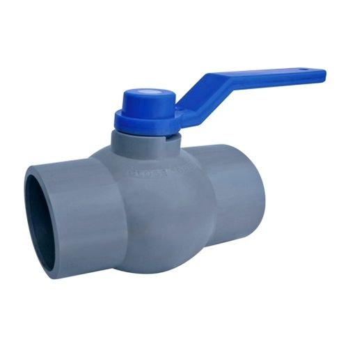 50mm Plastic Ball Valve Gray Long Handle Application: Residential