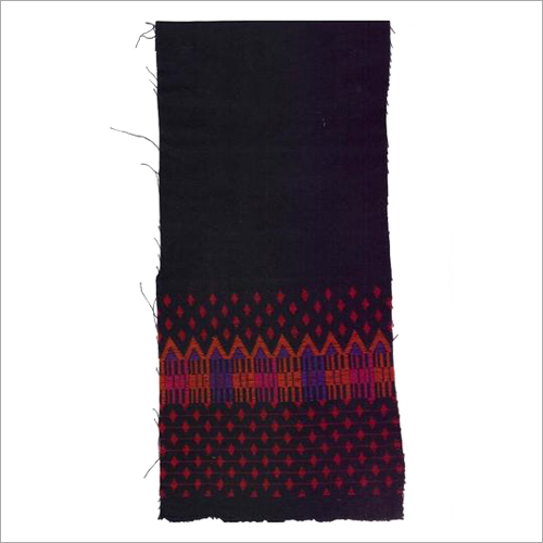 Cotton Woven Jacquard Fabric - Textured Reversible Black Fabric | Washable Ideal for Garment Industry