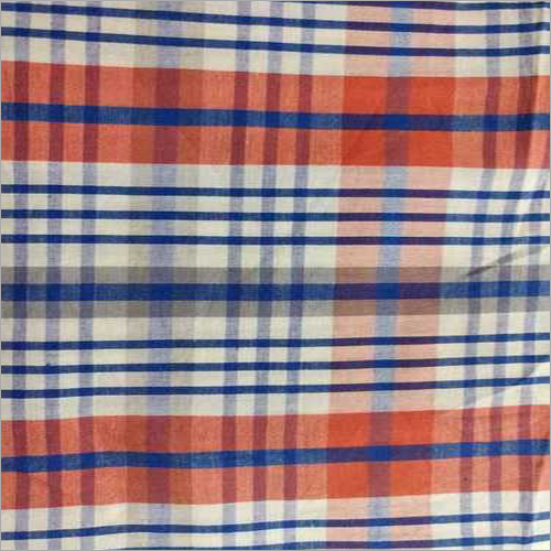 Organic Cotton Woven Check Fabric - Premium Multicolor Washable Material for Garment Industry | Environmentally Friendly & High-Quality Production