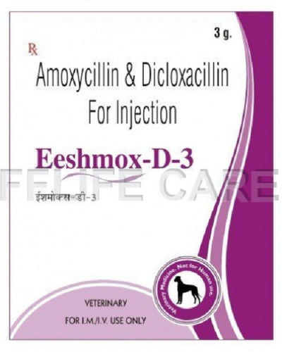 Liquid Amoxycillin And Dicloxacillin Injection EeSHMOX D3