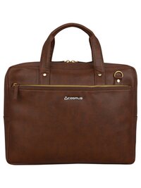5.6 inches Laptop Messenger Office Bag Cosmus Scarlett Brown