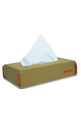 No Harmful Effects Nappa Leather Tissue Box Plain