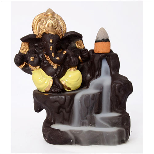 Dark Gray Smoke Ganesha 5 Inch