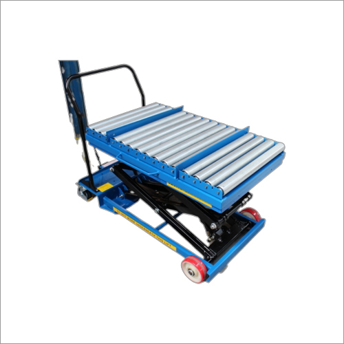 Roller Scissor Lift - Stainless Steel, Adjustable Height Mechanism | Safety Sensors, Remote Controller, Easy Functionality