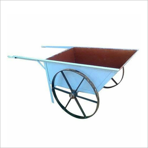 Blue Mild Steel Double Wheel Barrow