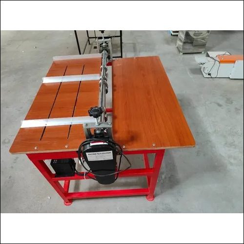Red Industrial Paper Bag Creasing Machine