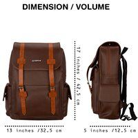 15.6 inch Laptop Backpack Cosmus Jackson Brown