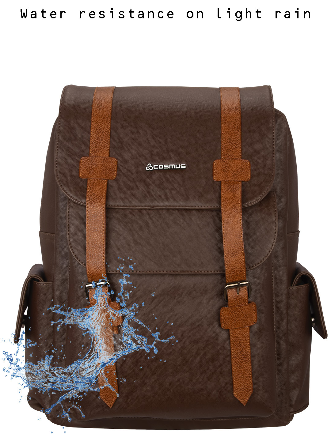 15.6 inch Laptop Backpack Cosmus Jackson Brown