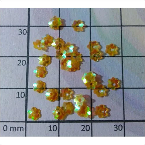 4mm Flower Golden Sequins