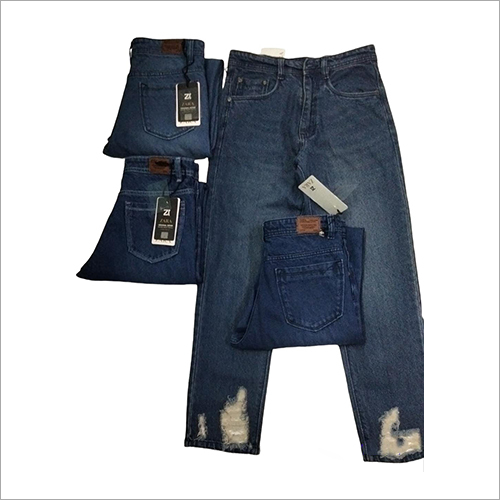 Blue Straight Fit Denim Jeans