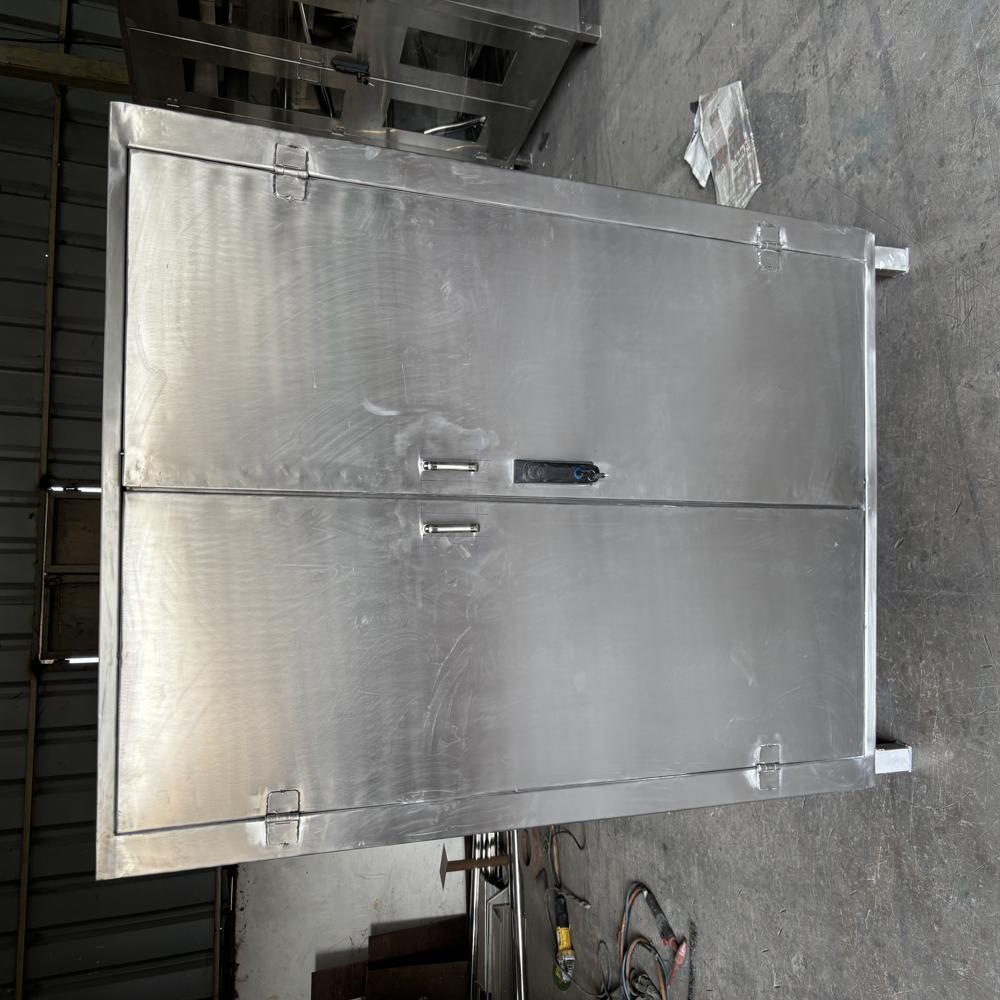 Stainless Steel Visitor Apron Cabinet - Ward Furniture for Hospitals, Durable Design with Protective Lower Panel