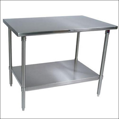 SS TABLE HEAVY DUTY WITH SELF