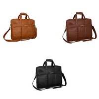 PU Leather Messenger Office Bag Cosmus Signet Brown