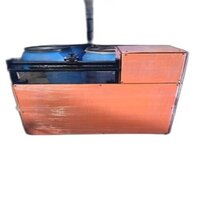 Fully Covered Paper Core Cutting Machine - Color: Orange