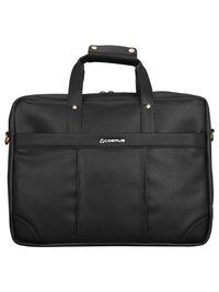 PU Leather Laptop Messenger Office Bag Cosmus Signet Black