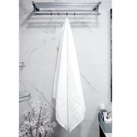 White Strips Turkish Design Towel