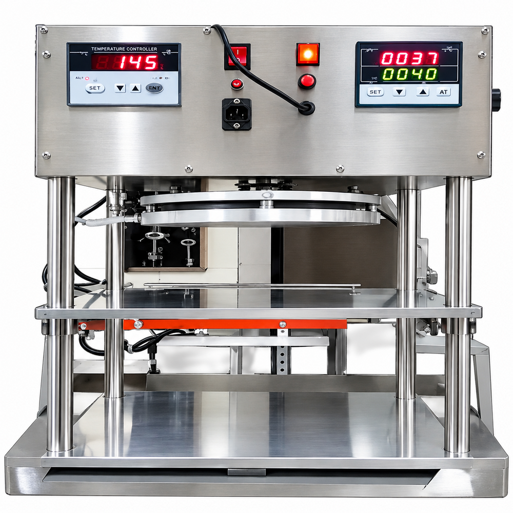 Stainless Steel Pneumatic Heat Sealing Machine - Accuracy: 100 %