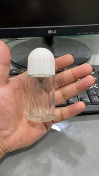 50ml Glass Roll On Bottle - Color: Transparent