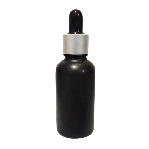 50ml Black Glass Cosmetic Bottle