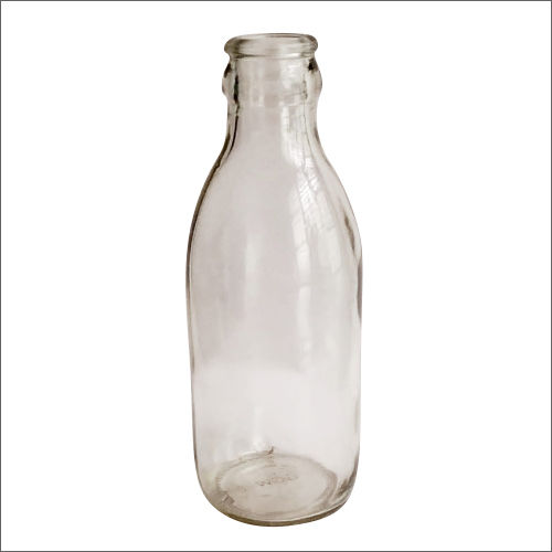 Transparent 200Ml Glass Milk Bottle With Lug Cap