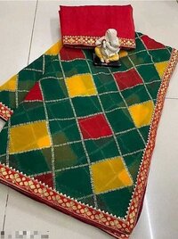 heavy banglori blouse with gotapatti border