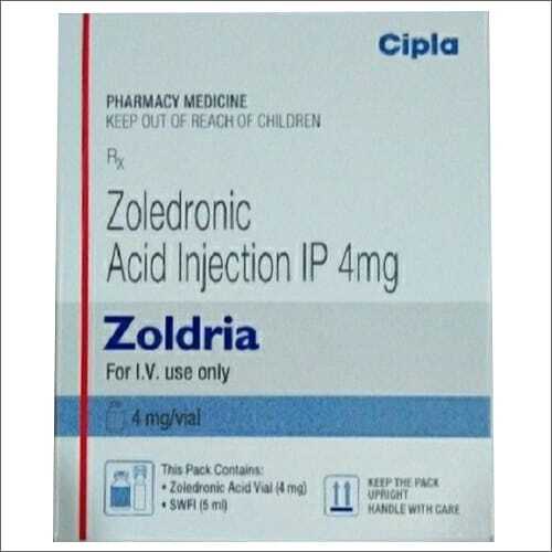 Zoldria Injection - 4 Mg Liquid | Zoledronic Acid, Manufactured by Cipla, Vial Packaging