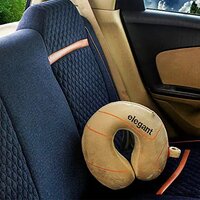 Elegant Fur Memory Foam Car Travel Pillow