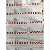 White Coloured Glossy Stickers