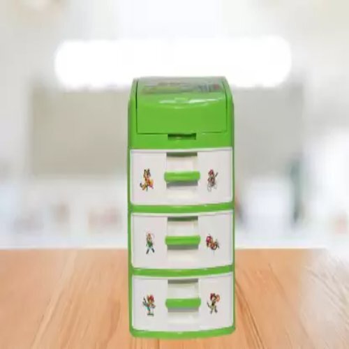 White Storage Box With Drawers