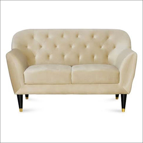 Curved Button Back Two Seater Sofa Set